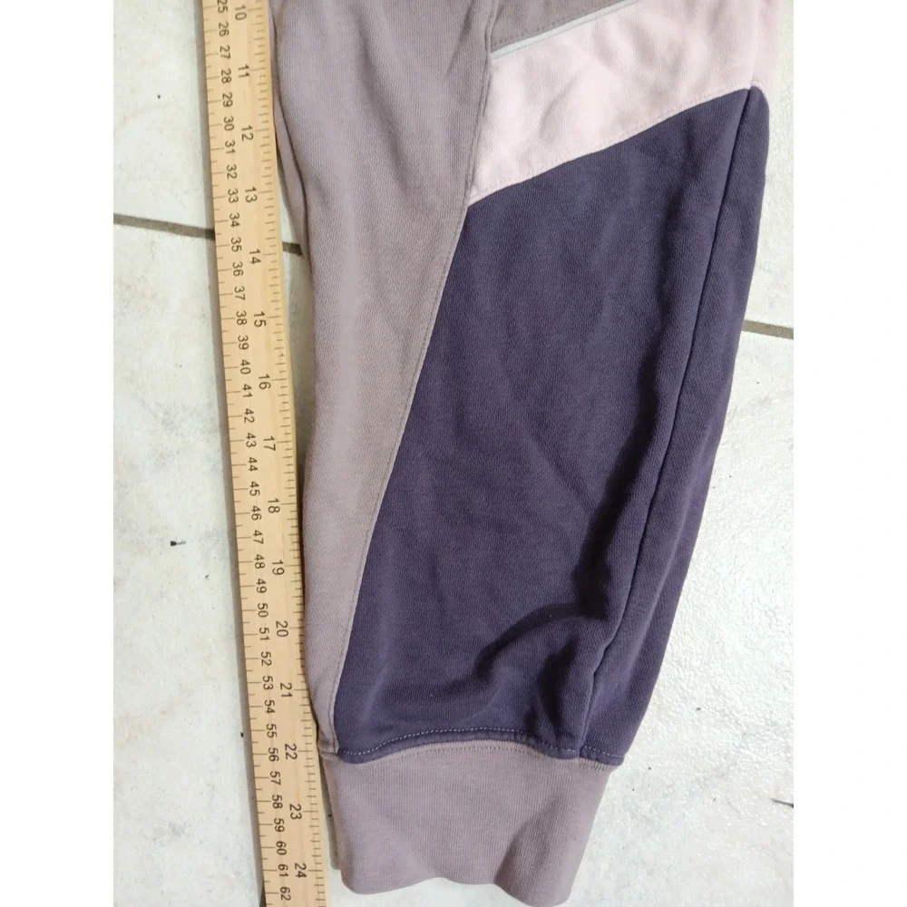 Nike Heritage French Colorblock Jogger Pants Women's Size Large Lavender‎ Gray